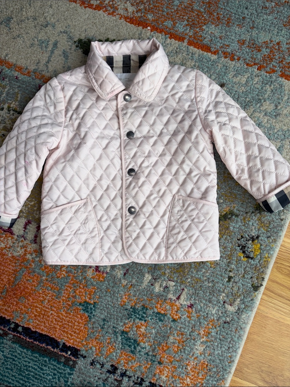 Burberry Quilted Pale Pink Kids' Jacket